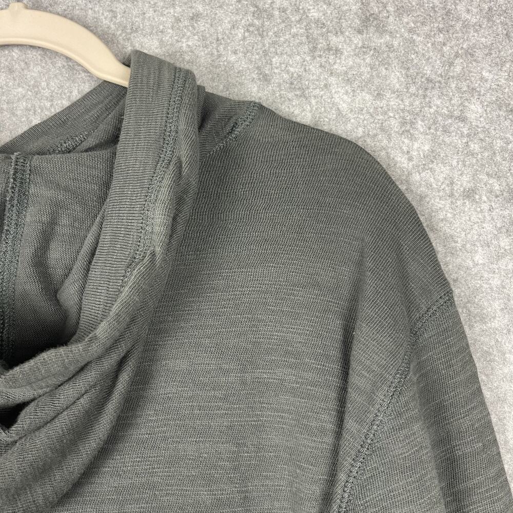 Faherty Sunwashed Slub Hoodie Mens Large Gray Organic Cotton Lightweight Eco - Picture 13 of 14